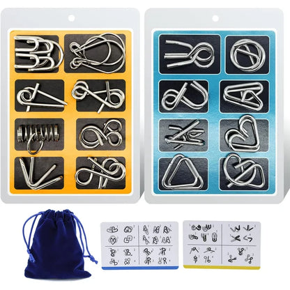🧩 Chinese Metaal Ringpuzzel – Oude Breinbreker Voor Logisch Denken & Creativiteit!