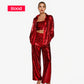 💕2025 HETE VERKOOP💐Paillettenblazer en wijde broek voor dames (set van 3 stuks)