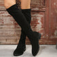Women's Stylish Solid Color Knee Boots