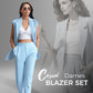 Stijlvolle Mouwloze Blazer & Hoge-Taille Broek Set voor Dames