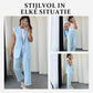 Stijlvolle Mouwloze Blazer & Hoge-Taille Broek Set voor Dames