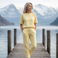 ⏳ Tijdelijke Aanbieding! ⏰ Dames Casual Effen Top & Broek Set