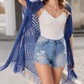 😍קרדיגן סרוג במידות גדולות לנשים – קימונו קל משקל עם ציציות, בסריגת קרושה, לאביב ולקית 🌸