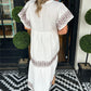 Bohemian maxi-jurk met V-hals voor dames