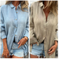 🥰Beperkte uitverkoop 20% KORTING💖Oversized linnen overhemd met knopen voor dames