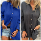 🥰Beperkte uitverkoop 20% KORTING💖Oversized linnen overhemd met knopen voor dames