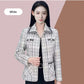 Beste cadeau-Dames Blazer met Pied-de-Poule Print