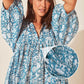 Vintage Bloemen Geplooide Jurk Met Halve Mouwen En Wijde Rok Voor Dames