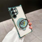 Gyroscoop Transparante Telefoonhoes Met Magnetische Standaard voor Samsung S22/S23/S24