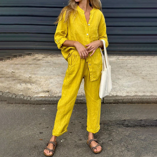 💕57% KORTING💕2-delige damesset - Oversize shirt en broek