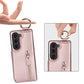 Elegant PU lederen portemonnee telefoonhoesje voor Samsung met ringgesp