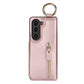 Elegant PU lederen portemonnee telefoonhoesje voor Samsung met ringgesp