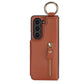 Elegant PU lederen portemonnee telefoonhoesje voor Samsung met ringgesp