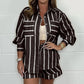 Dames Zomerse Casual Gestreepte 2-Delige Set