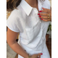 CASUAL EFFEN KLEUR KATOENEN EN LINNEN BROEK TWEE-DELIGE SET