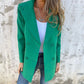 🌷 Nieuwe herfstcollectie - 54% KORTING 🌸 Modieuze effen blazer met lange mouwen - Warm & stijlvol