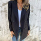 🌷 Nieuwe herfstcollectie - 54% KORTING 🌸 Modieuze effen blazer met lange mouwen - Warm & stijlvol