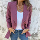 🌷 Nieuwe herfstcollectie - 54% KORTING 🌸 Modieuze effen blazer met lange mouwen - Warm & stijlvol