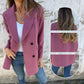 🌷 Nieuwe herfstcollectie - 54% KORTING 🌸 Modieuze effen blazer met lange mouwen - Warm & stijlvol