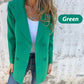 🌷 Nieuwe herfstcollectie - 54% KORTING 🌸 Modieuze effen blazer met lange mouwen - Warm & stijlvol