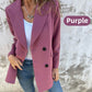 🌷 Nieuwe herfstcollectie - 54% KORTING 🌸 Modieuze effen blazer met lange mouwen - Warm & stijlvol