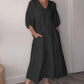 Vrouwen V-hals Casual Jurk