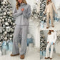 Dames Casual Losse Gebreide 2-Delige Set