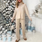 Dames Casual Losse Gebreide 2-Delige Set