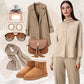 Dames Casual Losse Gebreide 2-Delige Set