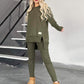 Uitverkoop - 50% UIT🎄Sweatshirt met hoge, lage split ＆ Bodycon-broeken-set