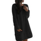 Ronde Hals Eenvoudig Recht Plush Rok