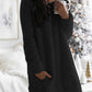 Ronde Hals Eenvoudig Recht Plush Rok
