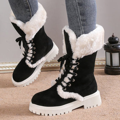 ❄️ NIEUW! 50% KORTING 💥 Dames Sneeuwlaarzen met Warme Zachte Voering – Comfortabel, Waterdicht & Stijlvol tot de Kuit 👢