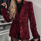 HOT 50% UIT🔥Damesglanzende Paillettenblazer