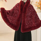 ❄️Winter Aanbiedingen❄️ Elegante Warme Pailletten Dames Shawl