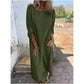 🍂🔥Herfst- en wintercollectie promotie🍂🔥Neu Baumwoll-Leinen-Kleid + Hose - Bequemes zweiteiliges Set