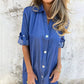 Casual denim kapseljurk voor dames