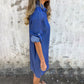 Casual denim kapseljurk voor dames