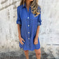 Casual denim kapseljurk voor dames