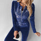 Dames Sweat Set met 2-delig fluwelen ritssluiting