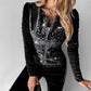 Dames Sweat Set met 2-delig fluwelen ritssluiting