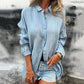 🥰Beperkte uitverkoop 20% KORTING💖Oversized linnen overhemd met knopen voor dames