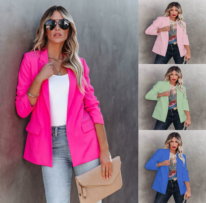 💐Langermouwde blazer met een slank model