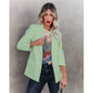 💐Langermouwde blazer met een slank model