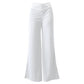 Dames casual high-waisted stretch lange broek -  ademend en comfortabel