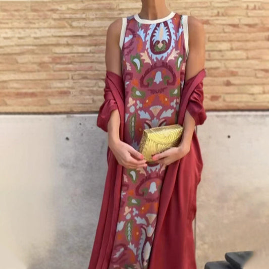 🔥Mouwloze maxi-jurk en cover-upset voor dames