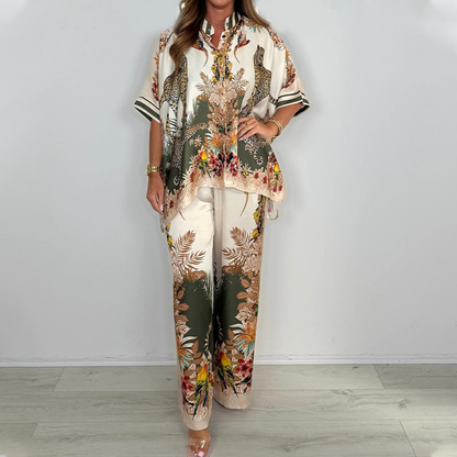 Modieuze tweedelige set met print voor dames