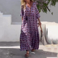 Dames plus size casual vloeiende jurk
