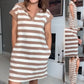 Dames Casual Mouwloze Jurk met Strepen