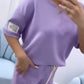 ⏳ Tijdelijke Aanbieding! ⏰ Dames Casual Effen Top & Broek Set